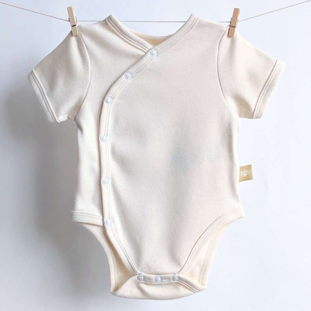 TØY Organic Cotton Kimono Bodysuit - Short Sleeve